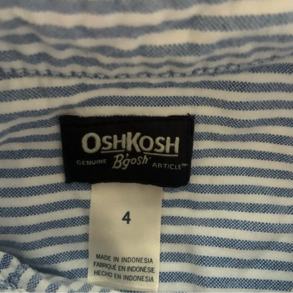OshKosh B’Gosh Chambray Pin Striped Button Down Shirt